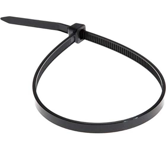 Изображение товара Хомут-стяжка Росдюбель 4.2x400 чёрный, 100 шт. 15-0517