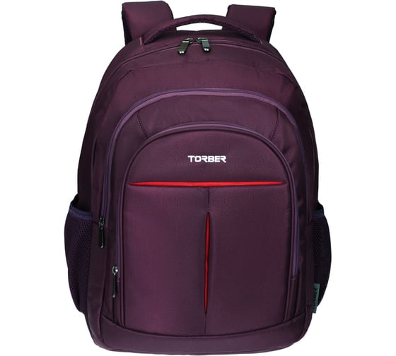 Изображение товара Рюкзак Torber FORGRAD с отделением для ноутбука 15", пурпурный, полиэстер, 46x32x13 см T9502-PUR