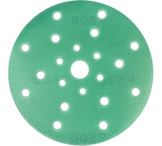 Изображение товара Материал абразивный в кругах 150 мм, 21 отверстие, на пластиковой основе, Р500, 100 шт BETACORD 605.0500