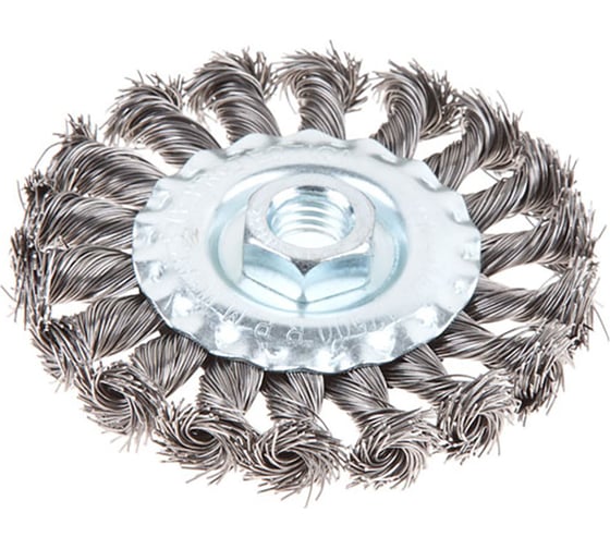Изображение товара Щетка дисковая для УШМ 100 мм, M14, витая проволока Gepard GP0890-100