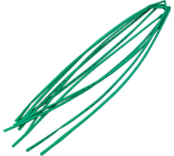 Изображение товара Термоусадочная трубка Nord-Yada 4,0 мм/2,0 мм длина 1м зеленая 5 шт 907976