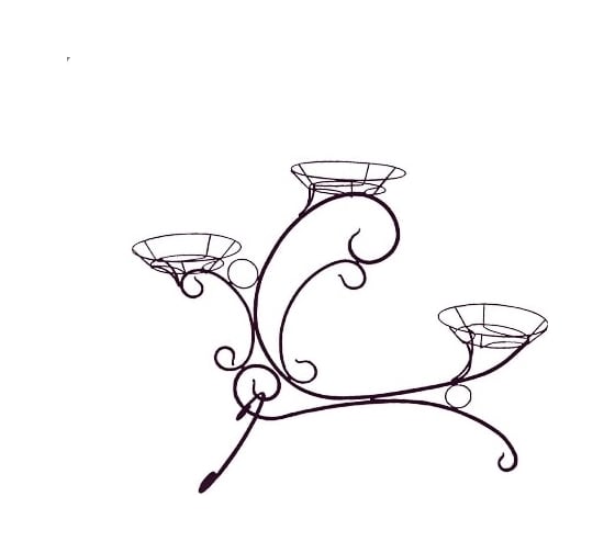 Изображение товара Напольная подставка ПРОФСАНМОНТАЖ Конек мал на 3 горшка, 70х90х40 см 015392