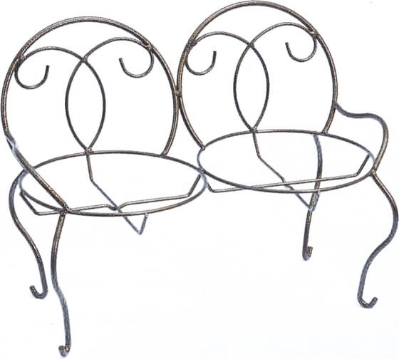 Изображение товара Настольная подставка на 2 горшка ПРОФСАНМОНТАЖ Стульчик 28х38х20 см 056678