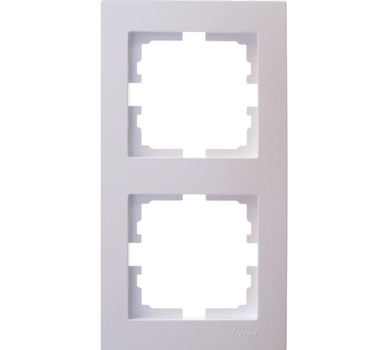 Изображение товара 2-ая вертикальная рамка Lezard VESNA без вставки, жемчужно-белый перламутр 742-3000-152