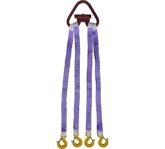 Изображение товара Четырехветвевой текстильный строп ТамбовТехСнаб 4СТ, 2.5 т, 1 м 7930124365699