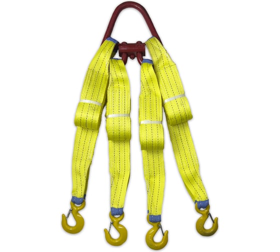 Изображение товара Четырехветвевой текстильный строп ТамбовТехСнаб 4СТ, 6 т, 4.5 м 7930124365927