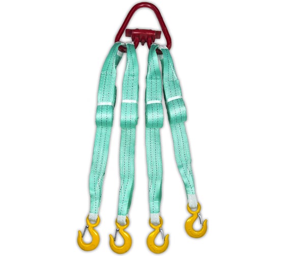 Изображение товара Четырехветвевой текстильный строп ТамбовТехСнаб 4СТ, 5 т, 5 м 7930124365859