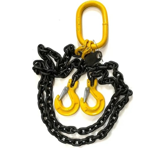 Изображение товара Двухветвевой цепной строп ТамбовТехСнаб 2СЦ 7.5 т, 2.5 м 7930124367181