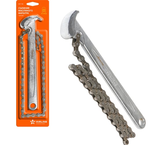 Изображение товара Съемник масляного фильтра Airline цепной, 60-140 мм AK-F-06