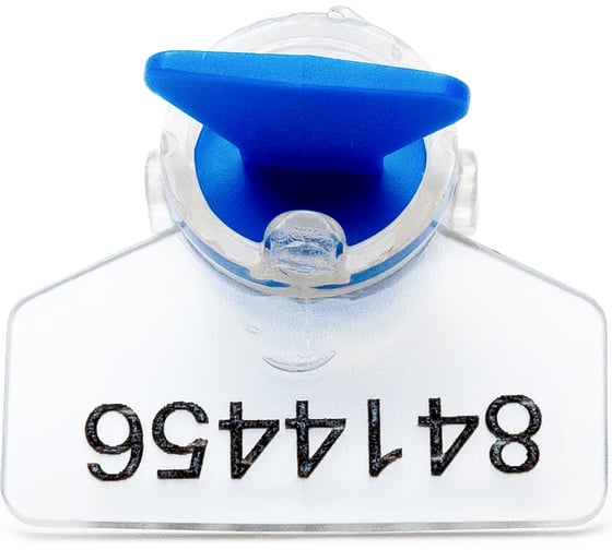 Изображение товара Пластиковая роторная номерная пломба Пломба.Ру Цвет синий 100 шт. КПП-3-2030 РХ3 825704