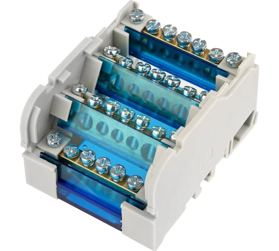 Изображение товара Шина на DIN-рейку в корпусе кросс-модуль REXANT 4x7 11-2304-7