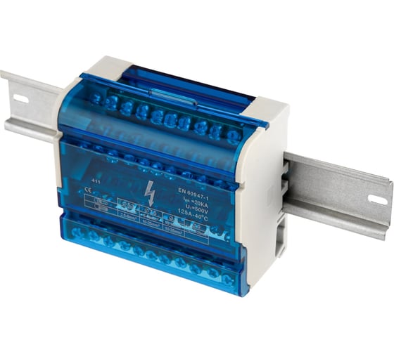 Изображение товара Шина на DIN-рейку в корпусе кросс-модуль REXANT 4x11 11-2304-11