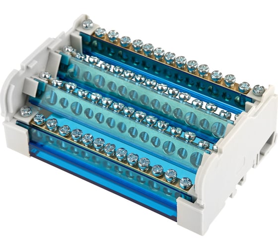 Изображение товара Шина на DIN-рейку в корпусе кросс-модуль REXANT 4x15 11-2304-15