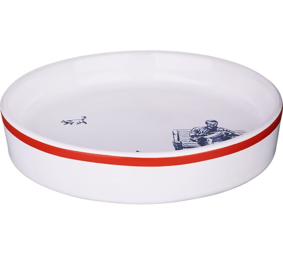 Изображение товара Мыльница Moroshka ProPiter 10x2 см., цвет белый, синий красный 937-311-01