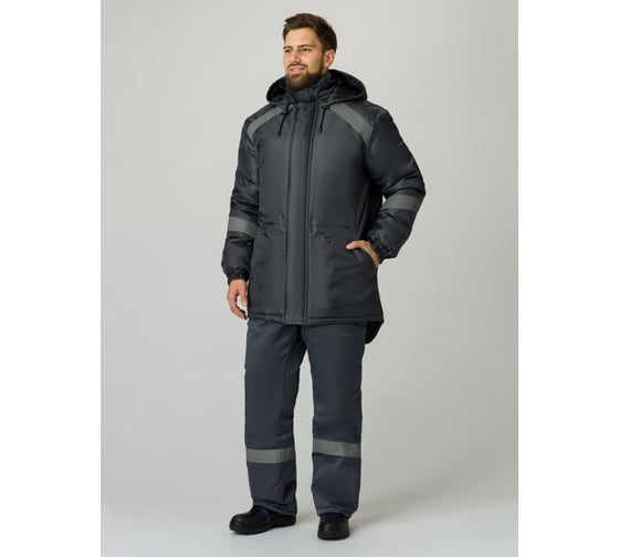 Изображение товара Зимняя куртка Факел Прогресс, тк.Оксфорд, темно-серый, размер 48-50, рост 170-176 87468241.003