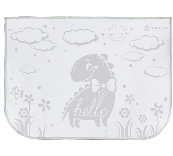 Изображение товара Солнцезащитная шторка на боковое стекло Airline детская, 50x70 см, на магнитах, 1 шт., серая ASPS-SW-01