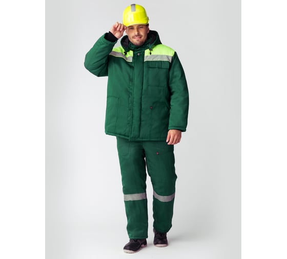 Изображение товара Зимняя куртка Факел Экспертный-Люкс NEW, зеленый/лимонный, размер 44-46, рост 182-188 87472155.003