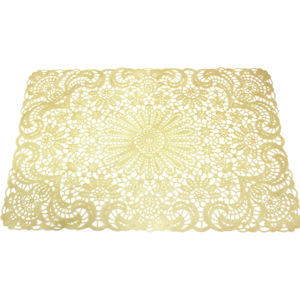 Изображение товара Подстановочная салфетка плейсмат КОШКИН ДОМ 30x45 см, кружево-паутинка, ПВХ 50-10-004