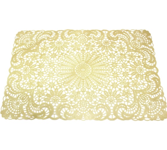 Изображение товара Подстановочная салфетка плейсмат КОШКИН ДОМ 30x45 см, кружево-паутинка, ПВХ 50-10-004