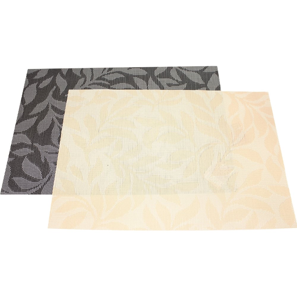 Изображение товара Подстановочная салфетка плейсмат КОШКИН ДОМ 30x45 см листья ПВХ для стола