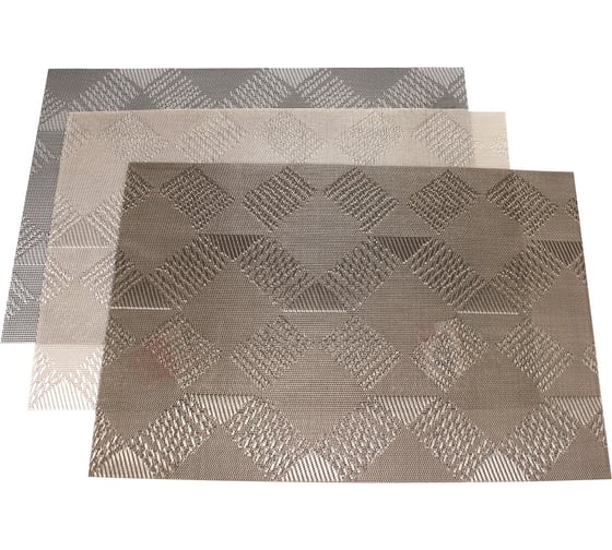 Изображение товара Подстановочная салфетка плейсмат КОШКИН ДОМ 30x45 см, РОМБЫ, ПВХ 50-10-009