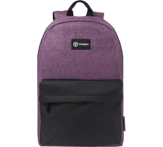Изображение товара Рюкзак Torber GRAFFI, фиолетовый с карманом черного цвета T8965-PUR-BLK