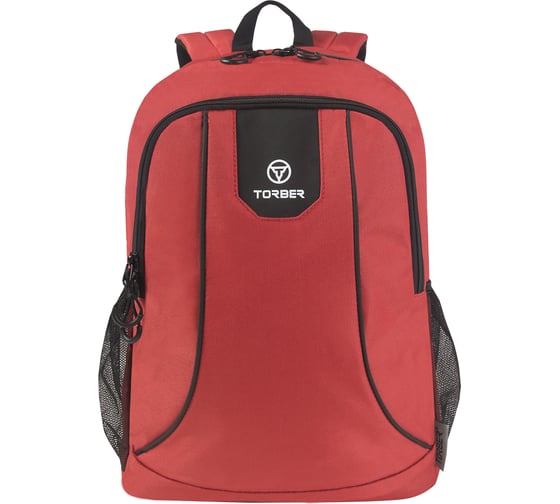 Изображение товара Рюкзак Torber ROCKIT с отделением для ноутбука 15.6", красный, полиэстер 600D, 46x30x13 см T8283-RED