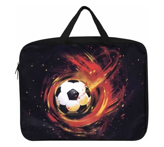 Изображение товара Папка BRAUBERG Fireball на молнии, с ручками, А4, 1 отделение, полиэстер, ширина 80 мм 270962