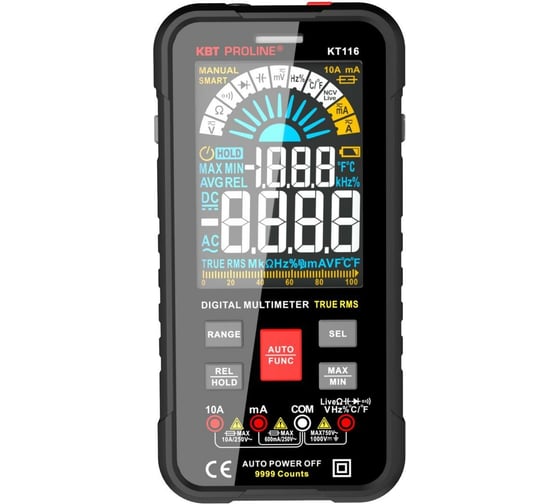 Изображение товара Цифровой мультиметр КВТ KT 116 PROLINE SMART 87248