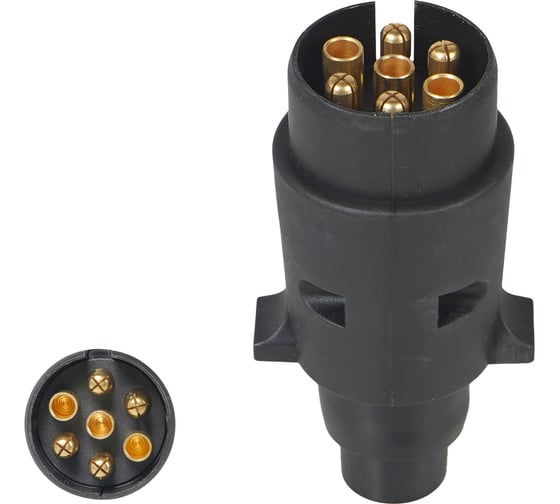 Изображение товара Вилка прицепа Airline 12 В, 7 контактов, пластик ATE-23