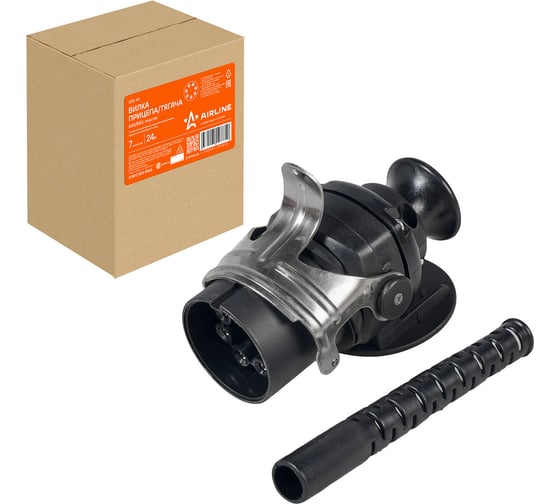 Изображение товара Вилка прицепа/тягача Airline 24 В, ABS/EBS, 7 контактов, пластик ATE-45