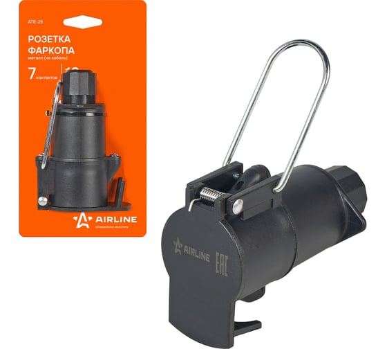 Изображение товара Розетка фаркопа Airline 12 В, 7 контактов, пластик ATE-25