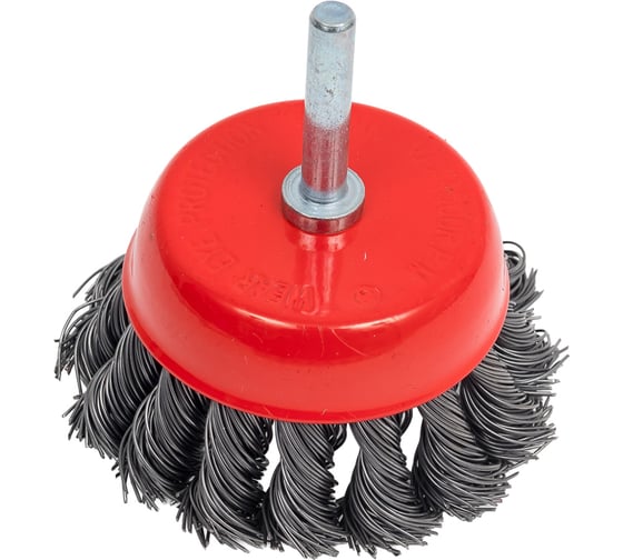 Изображение товара Щетка чашка для дрели 75 мм, витая проволока Gepard GP0855-75