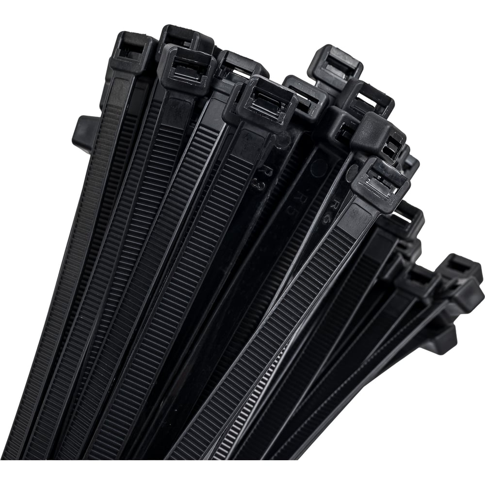 Изображение товара Нейлоновая стяжка MGF 9х800 черная 100 штук - прочное крепежное решение