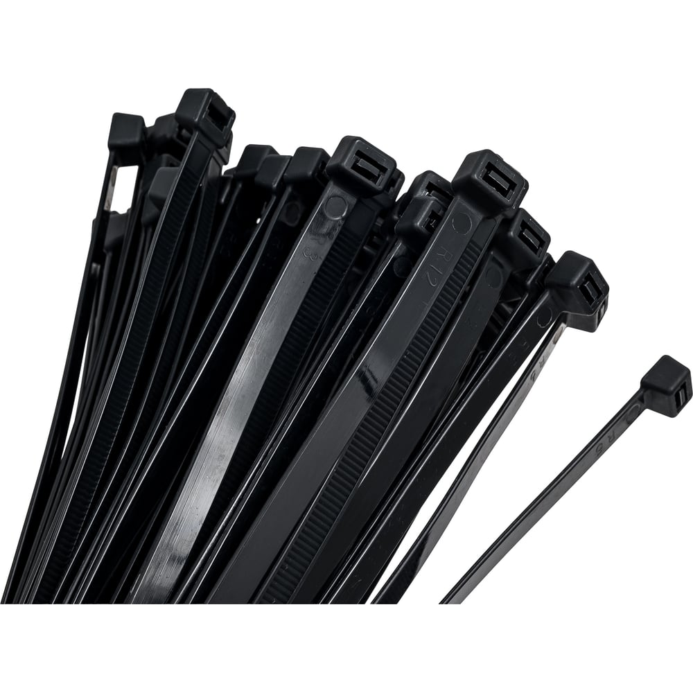 Изображение товара Нейлоновая стяжка MGF 9х650 черная, 100 шт - надежное крепление