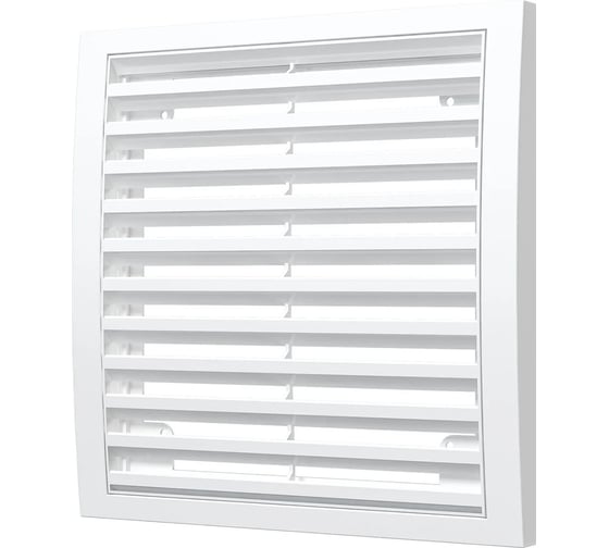 Изображение товара Решетка вентиляционная вытяжная 2020РР (200x200 мм; АБС; белая) ERA 86-386