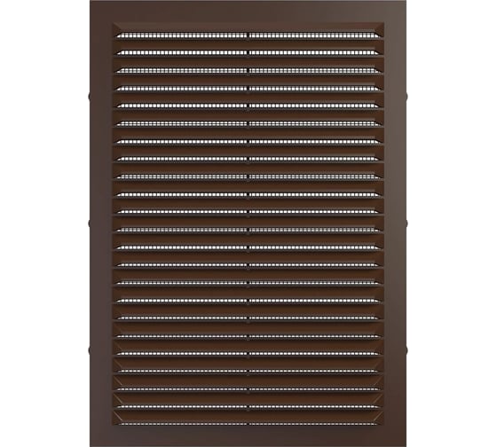 Изображение товара Решетка вентиляционная вытяжная 1724С (170x240 мм; АБС; коричневая) ERA 86-680