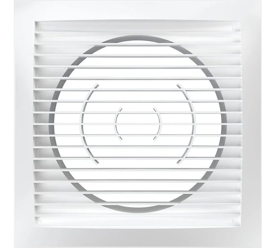 Изображение товара Решетка вентиляционная 1717РС12.5Ф приточно-вытяжная (170x170 мм; с фланцем 125 мм; АБС) ERA 233-083