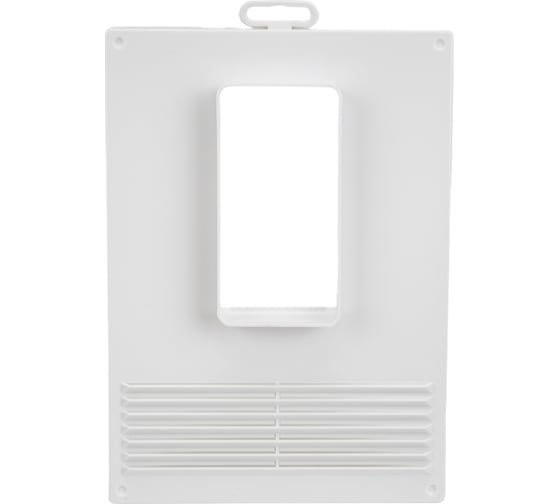 Изображение товара Площадка торцевая вертикальная пластиковая с решеткой 612ПТВР (180x250 мм; фланец 60x120 мм) ERA 88-327