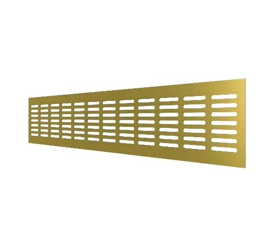Изображение товара Решетка переточная 4808DP Al алюминиевая с анодированным покрытием (480x80 мм; шампань) ERA  90-06452