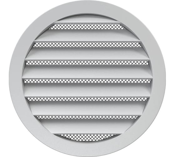 Изображение товара Решетка вентиляционная круглая 15РКМ (180 мм; алюминиевая; с фланцем 150 мм) ERA 90-02092