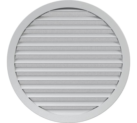 Изображение товара Решетка вентиляционная круглая 31.5РКМ (350 мм; алюминиевая; с фланцем 315 мм) ERA 86-686