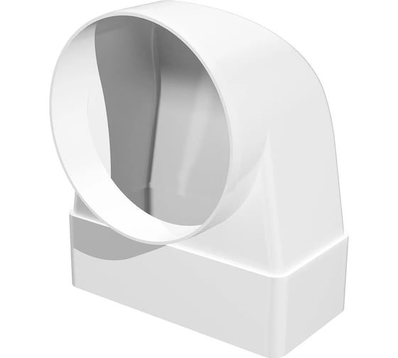 Изображение товара Соединитель 620СК15КП угловой 90 градусов плоского воздуховода с круглым (60x204 мм; 150 мм; пластик) ERA 90-06850