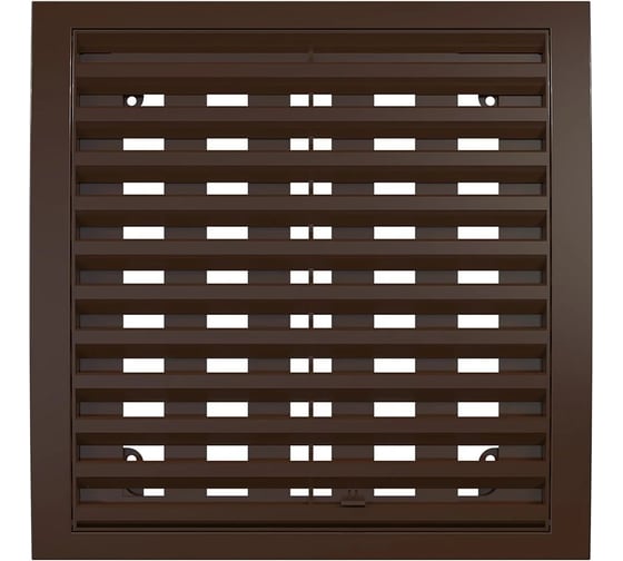 Изображение товара Решетка 2020РРПН наружная ASA вентиляционная регулируемая (200x200 мм; коричневая) ERA 88-039