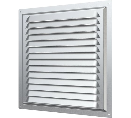 Изображение товара Решетка вентиляционная 3030МЦ вытяжная стальная с оцинкованным покрытием 300x300 мм ERA 86-860