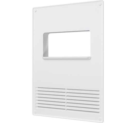 Изображение товара Площадка торцевая горизонтальная пластиковая с решеткой ERA 180x250 фланец 60x120 88-328 612ПТГР