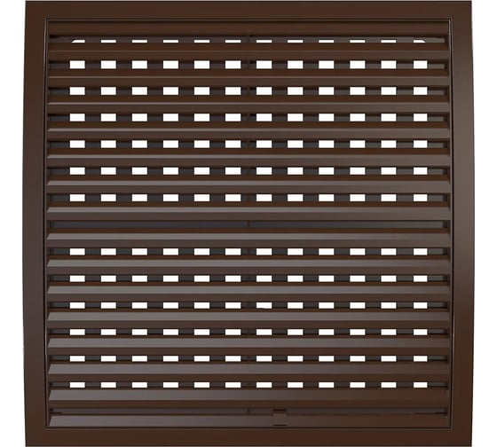Изображение товара Решетка 3535РРПН наружная ASA вентиляционная регулируемая (350x350 мм; коричневая) ERA 88-048