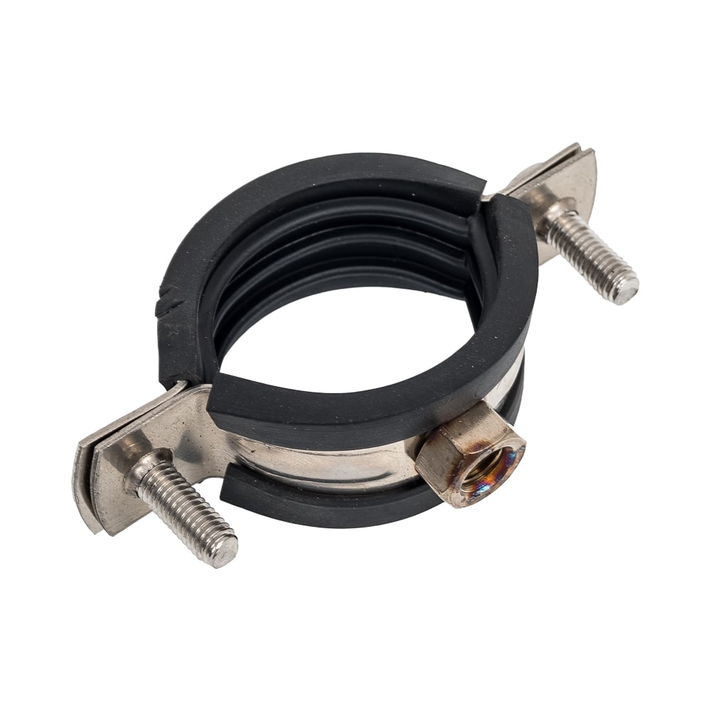 Изображение товара Трубный нержавеющий хомут 1 1/4 М8 42-47мм для сантехники