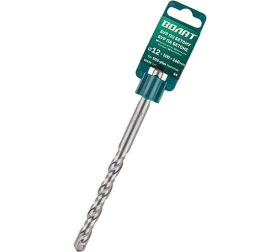 Изображение товара Бур сверло SDS-plus S4 12x100x160 мм ВОЛАТ 82112-160