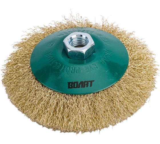 Изображение товара Щетка для УШМ 125 мм, M14, латунированная проволока ВОЛАТ 81050-125